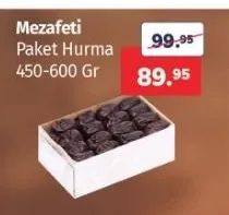 Mezafeti Paket Hurma 450-600 Gr