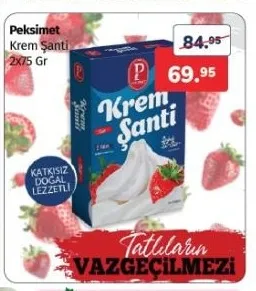 Peksimet Krem Şanti 2X75 Gr
