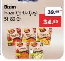 Bizim Hazır Çorba Çeşitleri 51-80 Gr