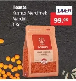 Hasata Kırmızı Mercimek Mardin 1 Kg