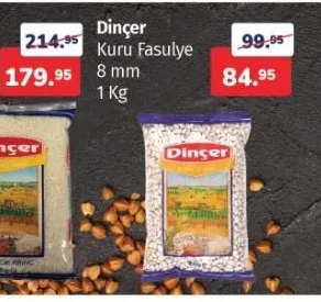 Dinçer Kuru Fasulye 8 Mm 1 Kg