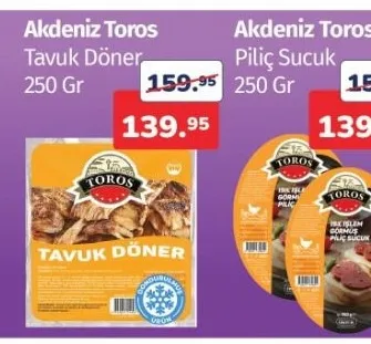 Akdeniz Toros Tavuk Döner 250 Gr