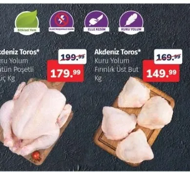 Akdeniz Toros Kuru Yorum Bütün Poşetli Piliç Kg