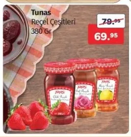 Tunas Reçel Çeşitleri 380 Gr