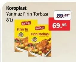 Koroplast Yanmaz Fırın Torbası 8'Li