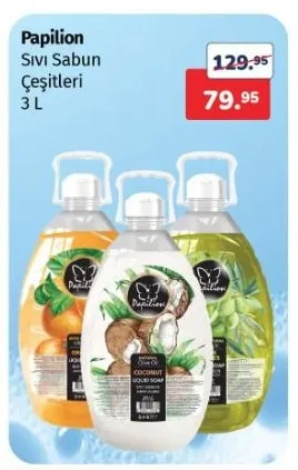 Papilion Sıvı Sabun Çeşitleri 3 L