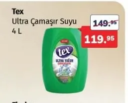 Tex Ultra Çamaşır Suyu 4 L