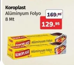 Koroplast Alüminyum Folyo 8 Mt