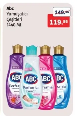 Abc Yumuşatıcı Çeşitleri 1440 Ml