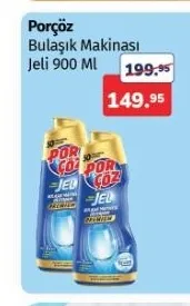 Porçöz Bulaşık Makinası Jeli 900 Ml