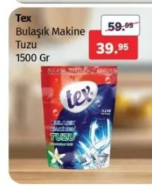 Tex Bulaşık Makine Tuzu 1500 Gr