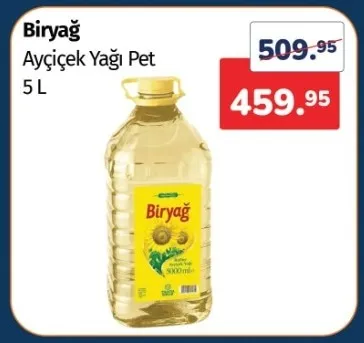 Biryağ Ayçiçek Yağı Pet 5 L