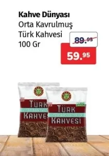 Kahve Dünyası Orta Kavrulmuş Türk Kahvesi 100 Gr