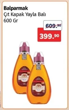 Balparmak Çıt Kapak Yayla Balı 600 Gr