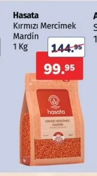 Hasata Kırmızı Mercimek Mardin 1 Kg