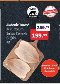 Akdeniz Toros Kuru Yolum Sırtsız Kemikli Göğüs Kg