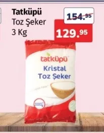 Tatküpü Toz Şeker 3 Kg