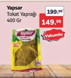 Yapsar Tokat Yaprağı 400 Gr