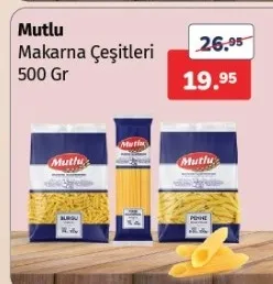 Mutlu Makarna Çeşitleri 500 Gr