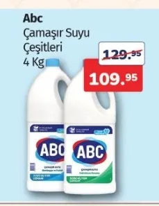 Abc Çamaşır Suyu Çeşitleri 4 Kg