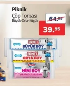Piknik Çöp Torbası Büyük-Orta-Küçük