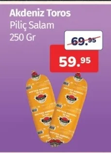Akdeniz Toros Piliç Salam 250 Gr