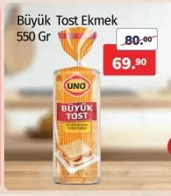 Uno Büyük Tost Ekmek 550 Gr