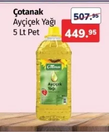 Çotanak Ayçiçek Yağı 5 Lt Pet