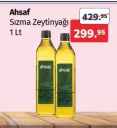 Ahsaf Sızma Zeytinyağı 1 Lt