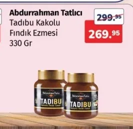 Abdurrahman Tatlıcı Tadıbu Kakolu Fındık Ezmesi 330 Gr
