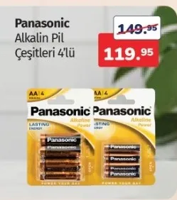 Panasonic Alkalin Pil Çeşitleri 4'Lü