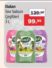 Dalan Sıvı Sabun Çeşitleri 3 L