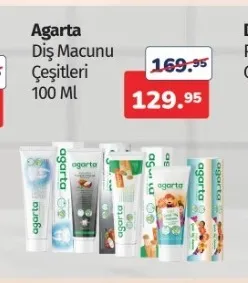 Agarta Diş Macunu Çeşitleri 100 Ml