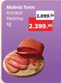 Akdeniz Toros Antrikot Pastırma Kg