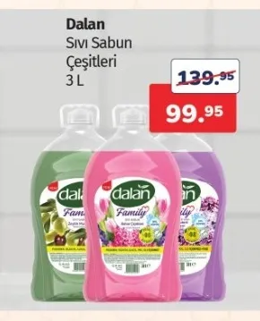 Dalan Sıvı Sabun Çeşitleri 3 L
