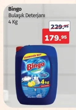 Bingo Bulaşık Deterjanı 4 Kg