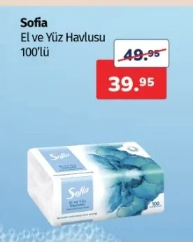 Sofia El Ve Yüz Havlusu 100'Lü