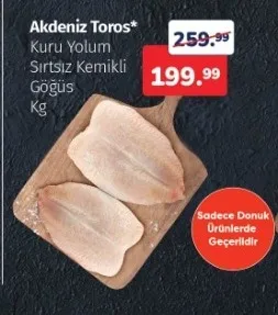 Akdeniz Toros Kuru Yolum Sırtsız Kemikli Göğüs Kg