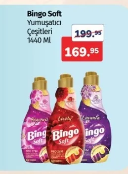 Bingo Soft Yumuşatıcı Çeşitleri 1440 Ml
