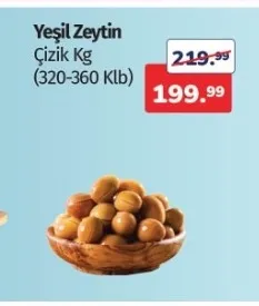 Yeşil Zeytin Çizik Kg