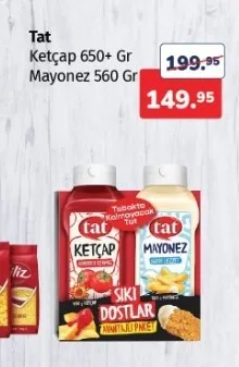 Tat Ketçap 650+ Gr Mayonez 560 Gr