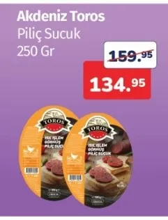 Akdeniz Toros Piliç Sucuk 250 Gr
