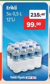 Erikli Su 0.5 L 12'Li