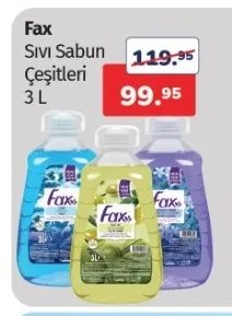 Fax Sıvı Sabun Çeşitleri 3 L
