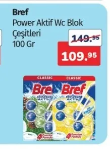 Bref Power Aktif Wc Blok Çeşitleri 100 Gr