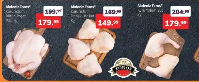 Akdeniz Toros Kuru Yorum Bütün Poşetli Piliç Kg