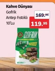 Kahve Dünyası Gofrik Antep Fıstıklı 10'Lu