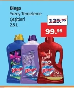 Bingo Yüzey Temizleme Çeşitleri 2.5 L