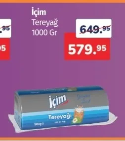 İçim Tereyağ 1000 Gr