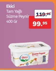 Ekici Tam Yağlı Süzme Peynir 400 Gr